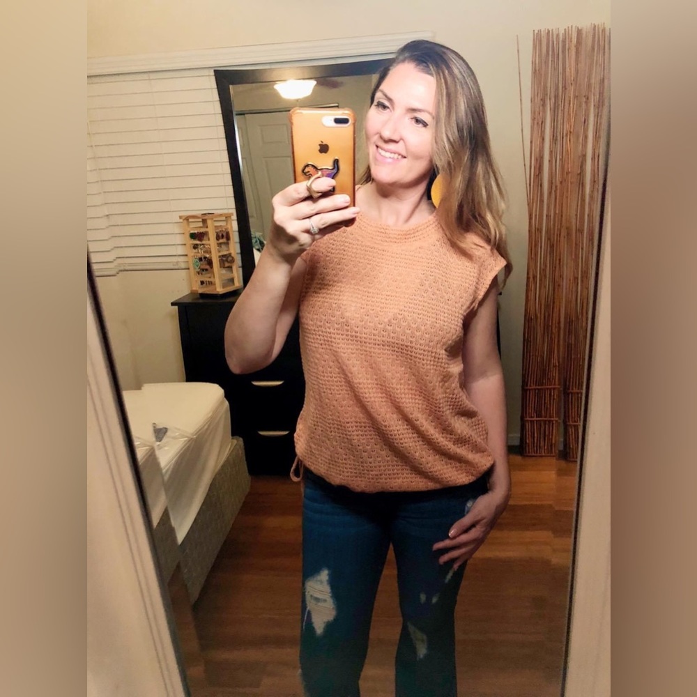 Girls Don't Sweat Sweater In Apricot